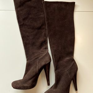 [SOLD] Brown Suede Over-the-Knee Boots